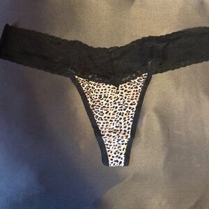 Leopard Print Lace Thong